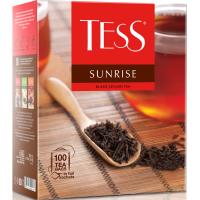 Чай TESS Sunrise, черный чай, 100 пак