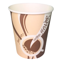 Стакан "Coffee Flavor" 250мл., 50 шт. однослойный бумажный 