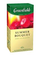 Чай GREENFIELD "Summer Bouquet" фруктовый (малина,шиповник) 25 пак. в конвертах по 1,5г