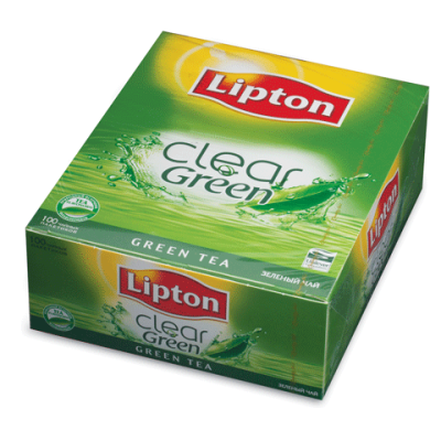 Чай LIPTON "Clear Green", зеленый, 100 пакетиков с ярлычками по 1,3г, 65415224