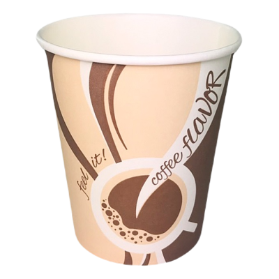Стакан "Coffee Flavor" 250мл., 50 шт. однослойный бумажный 