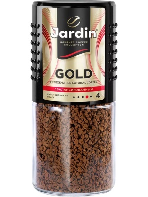 Кофе "JARDIN" Gold 95гр (стекло) растворимый, натуральный, сублимированный