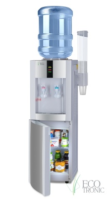 Кулер для воды  Ecotronic H1 - LF white-silver напольный, компрессорный с холодильником