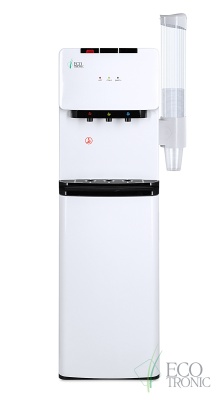 Кулер Ecotronic K41-LXE white-black, напольный, электронный, с нижней загрузкой