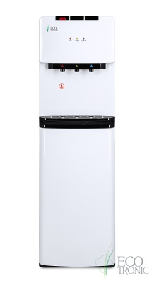 Кулер для воды  Ecotronic К41 - LХ white-black напольный, компрессорный с нижней загрузкой