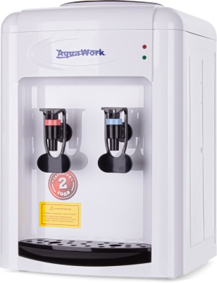 Кулер для воды "AquaWork" 0.7TDR бело-черный, настольный, электронное охлаждение