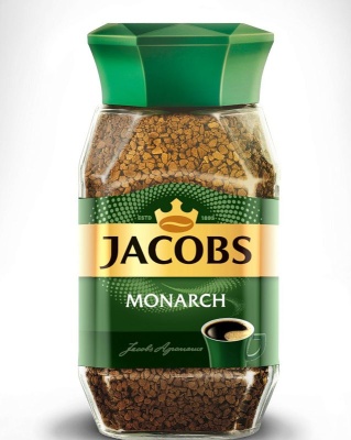 Кофе растворимый JACOBS MONARCH, сублимированный, 95 г, стекло