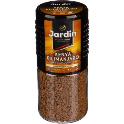 Кофе "JARDIN" Kenya kilimanjaro 95гр (стекло) растворимый, натуральный, сублимированный